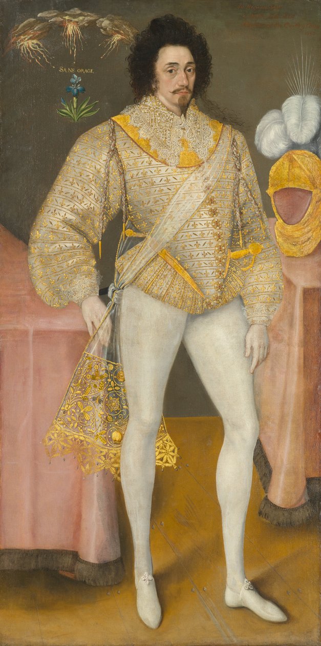पोर्ट्रेट ऑफ़ ए मैन, संभवतः सर एडवर्ड स्टैफ़ोर्ड (1552-1605), लगभग 1590 (कैनवास पर तेल) द्वारा अज्ञात कलाकार