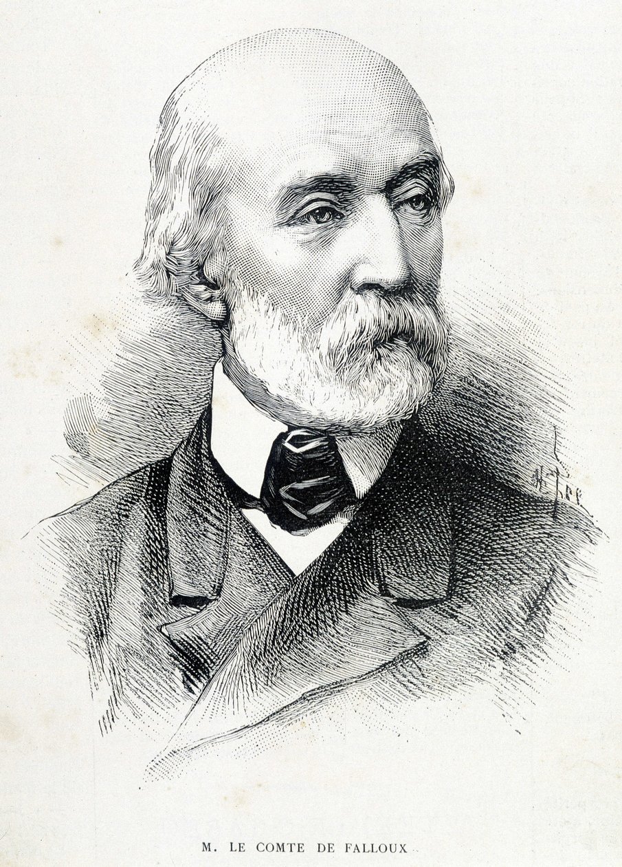 काउंट डी फॉलक्स का पोर्ट्रेट (1811 - 1886), फ्रांसीसी राजनीतिज्ञ। द्वारा अज्ञात कलाकार