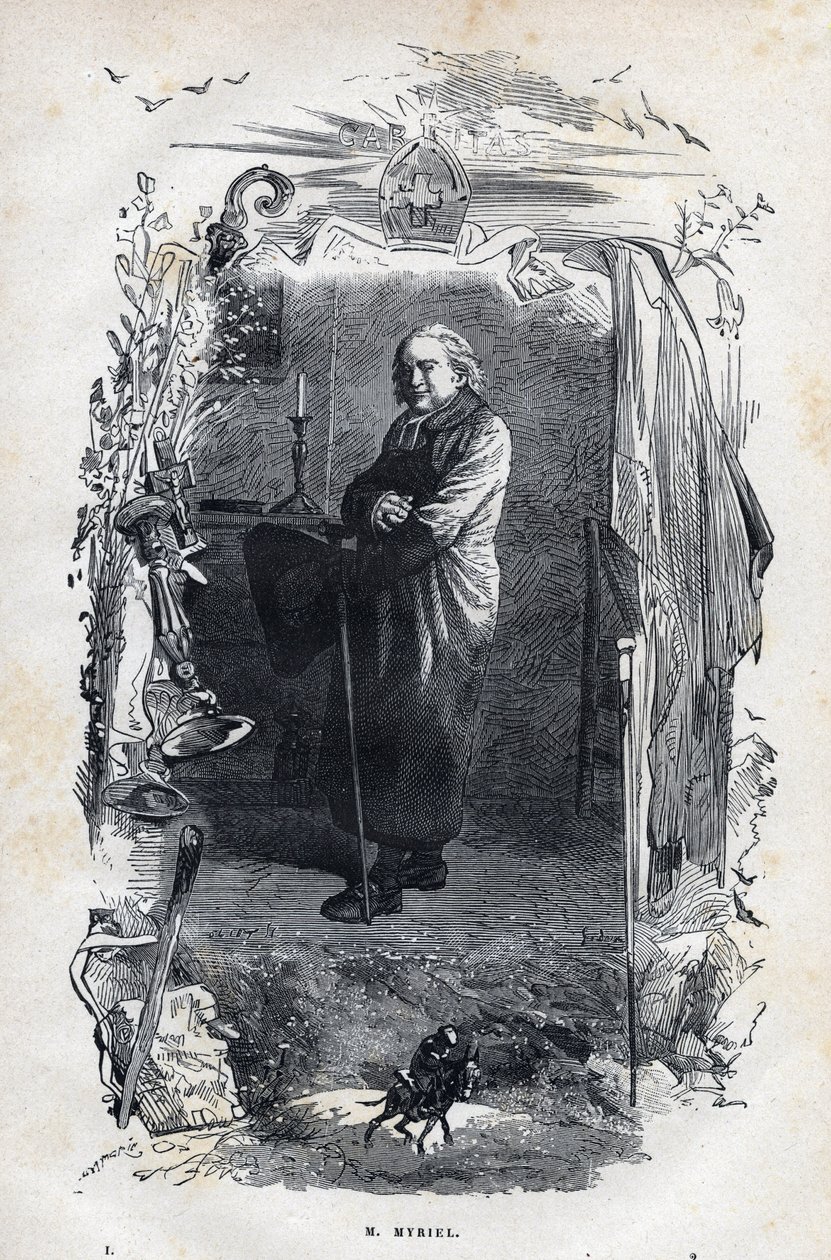 विक्टर ह्यूगो (1802-1885) 1862 द्वारा "द मिजरेबल्स - फर्स्ट पार्ट: फैंटाइन" के लिए गुस्ताव ब्रायन (1824-1877) द्वारा चित्रण इवेक मायरिएल - चित्रण द्वारा अज्ञात कलाकार