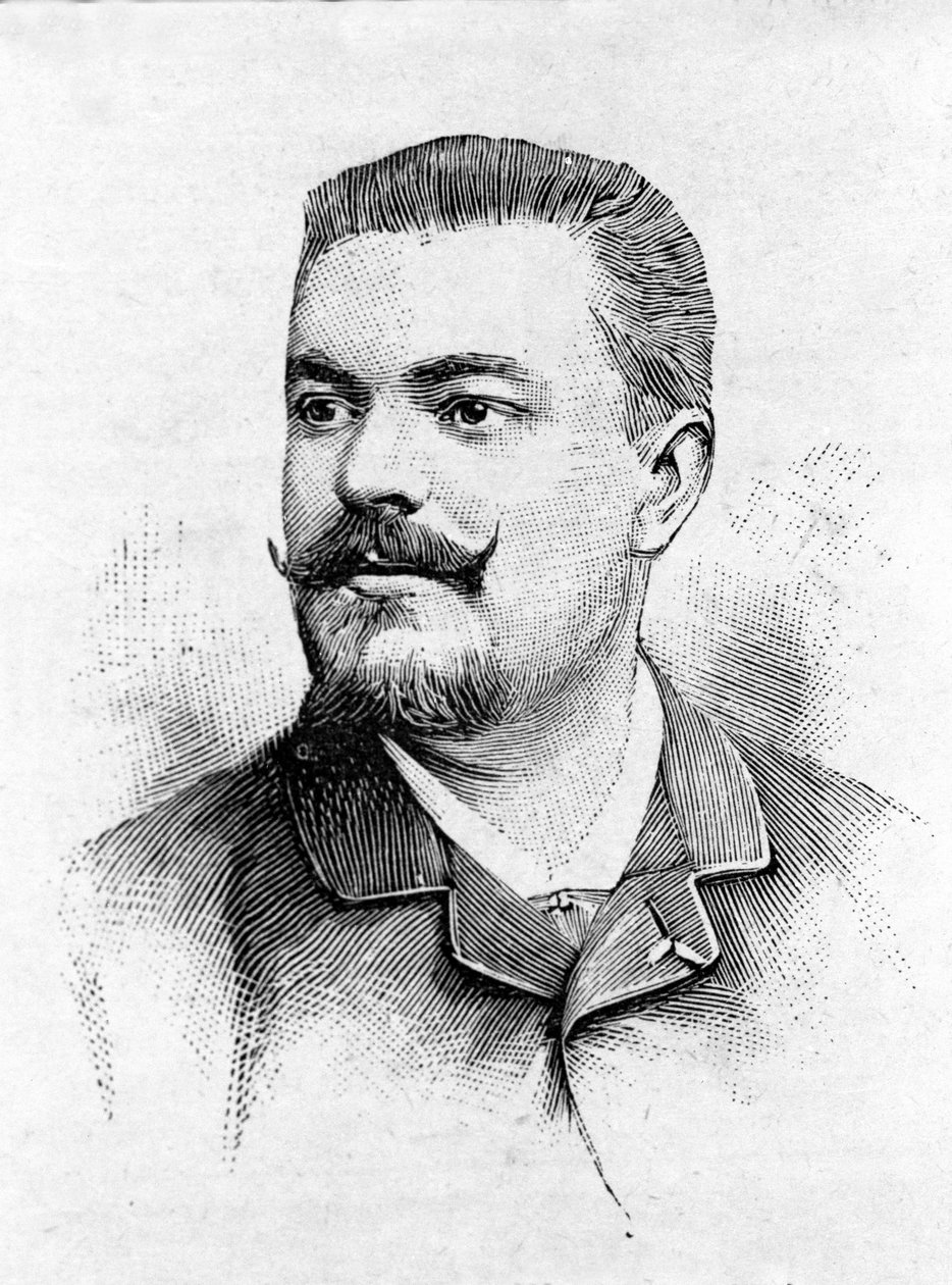 फ्रांसीसी टेनर जीन अलेक्जेंड्रे तालाज़ैक (1853 - 1892) का पोर्ट्रेट। द्वारा अज्ञात कलाकार