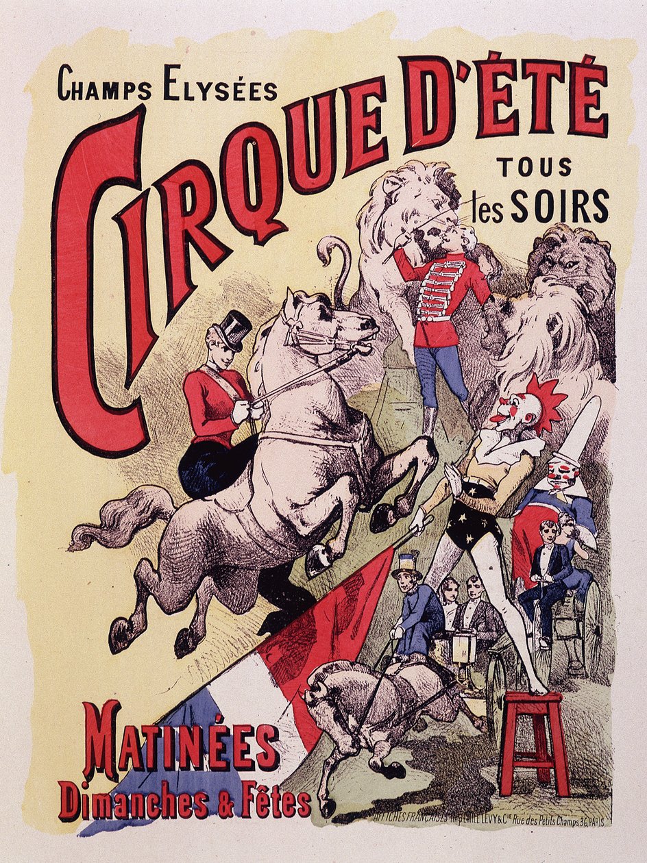 Cirque d'Ete des Champs-Elysees . का पोस्टर द्वारा अज्ञात कलाकार
