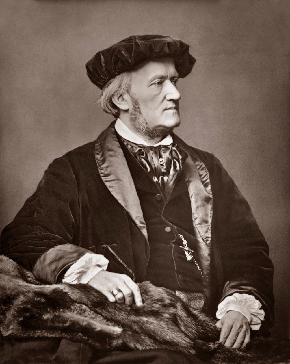 रिचर्ड वैगनर (1813-1883) जर्मन संगीतकार। पोर्ट्रेट फोटो द्वारा अज्ञात कलाकार