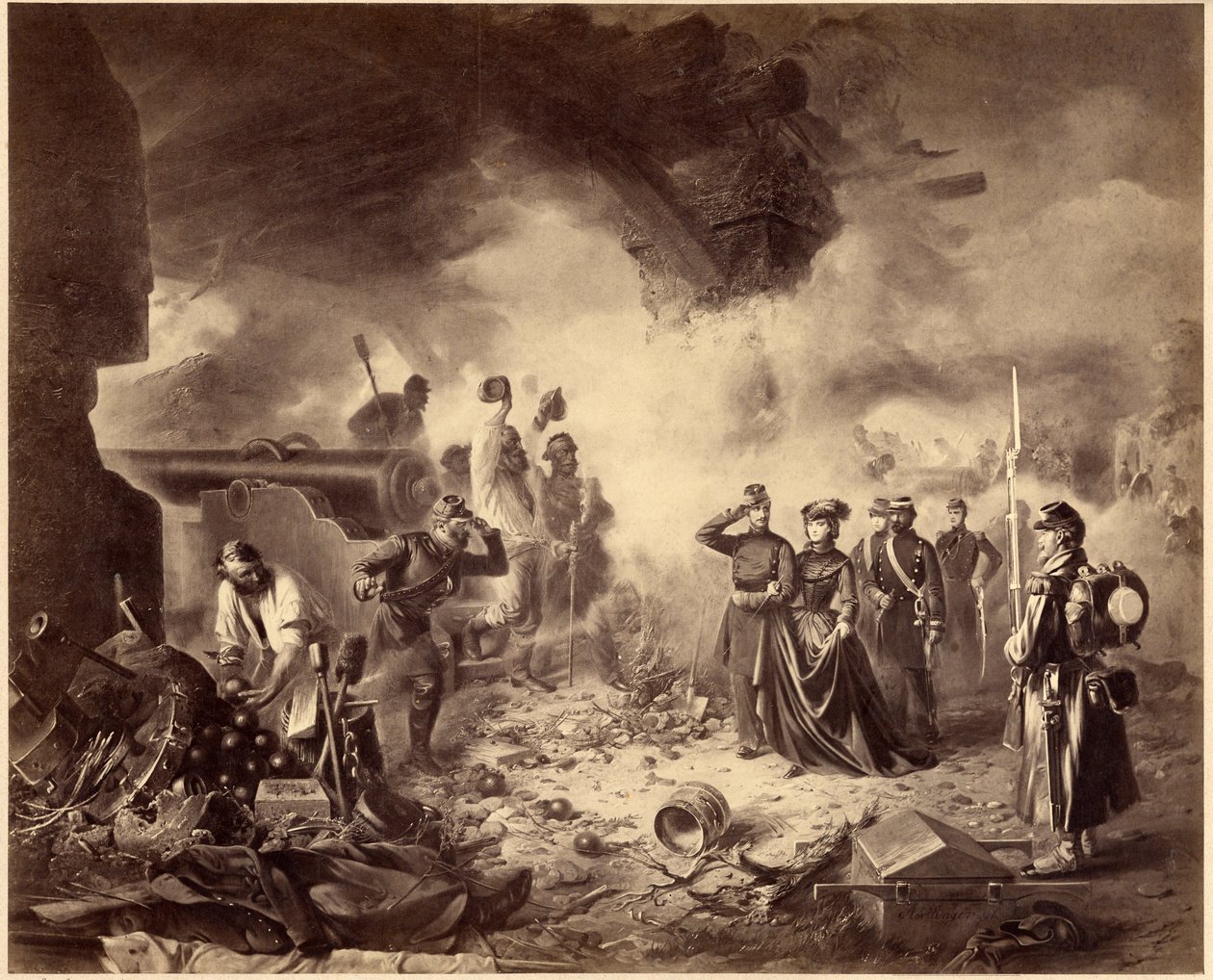 रिसोर्गेमेंटो - गीता की घेराबंदी, 1860-1861। एकीकरण युग, इटली, 19 वीं शताब्दी। मारी-सोफी द्वारा अज्ञात