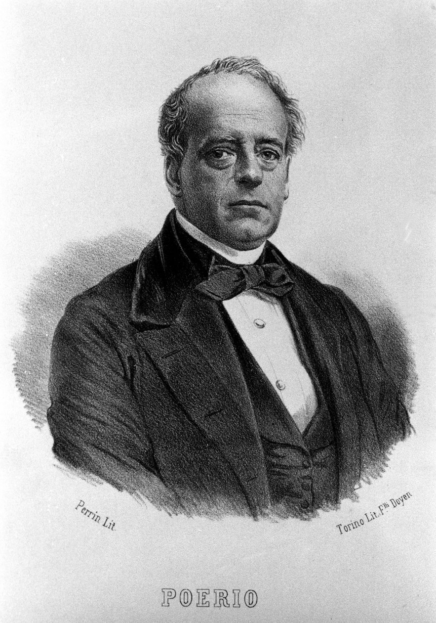 रिसोर्गिमेंटो: कार्लो पोएरियो का चित्र (1803-1867), इतालवी क्रांतिकारी। 19वीं शताब्दी का उत्कीर्णन। द्वारा अज्ञात कलाकार