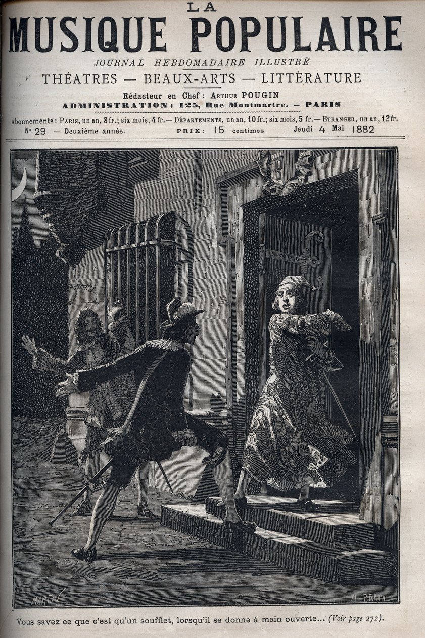 मोलिरे (1622-1673) द्वारा कॉमेडी "" सिसिली या ल'आमोर पेंट्रे" का दृश्य। अरस्ते का विदूषक हाली, ईर्ष्यालु डॉन पेड्रे का ध्यान भटकाता है, ताकि प्रेमी अरस्ते और इसिडोर को मिल सके। (एक्ट I, सीन XII) द्वारा अज्ञात कलाकार