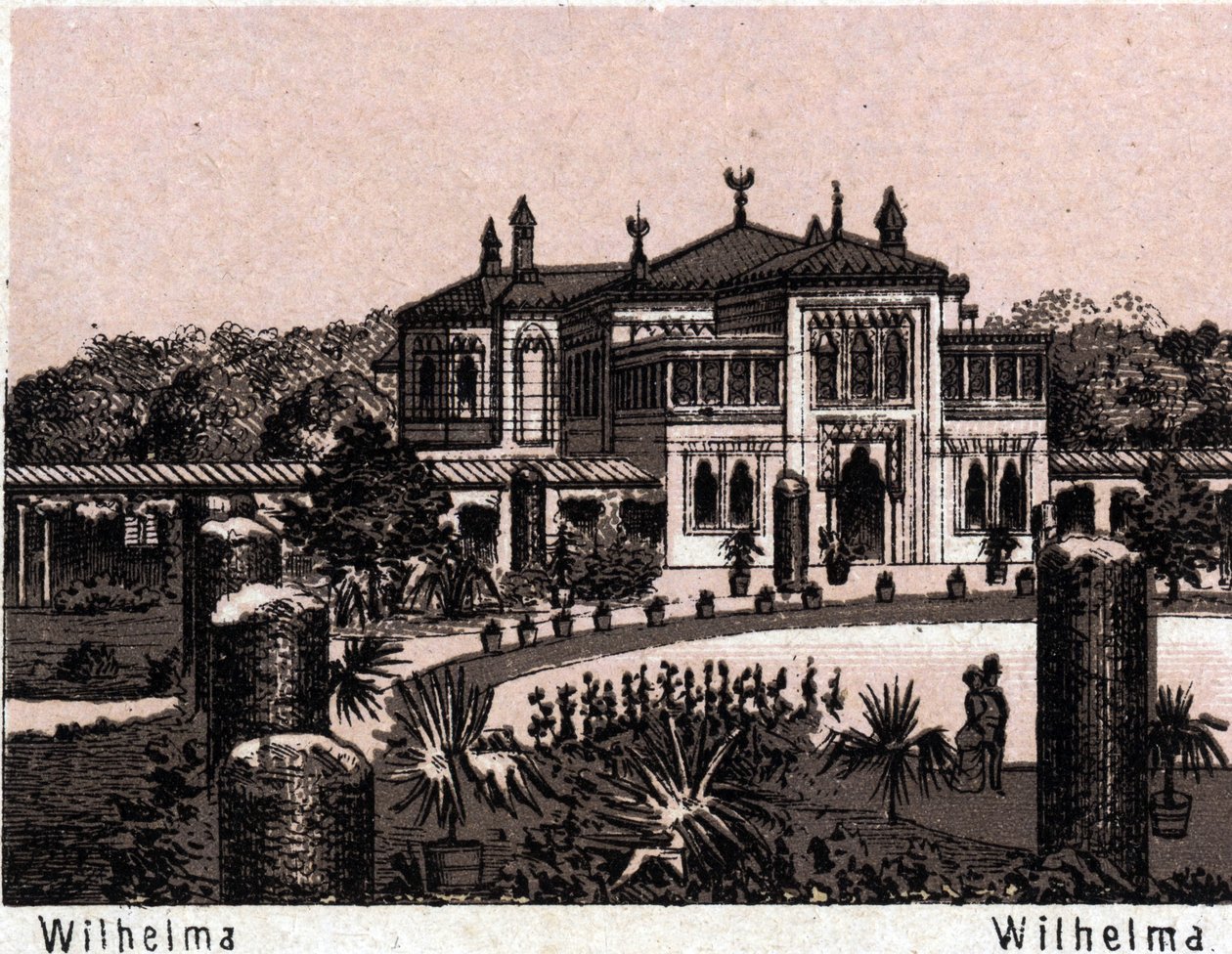 स्टटगार्ट, जर्मनी: विल्हेल्मा का दृश्य। में "" दुनिया 168 विचारों को दर्शाती है "" अदिनांकित (19 वीं शताब्दी के अंत में) द्वारा अज्ञात कलाकार