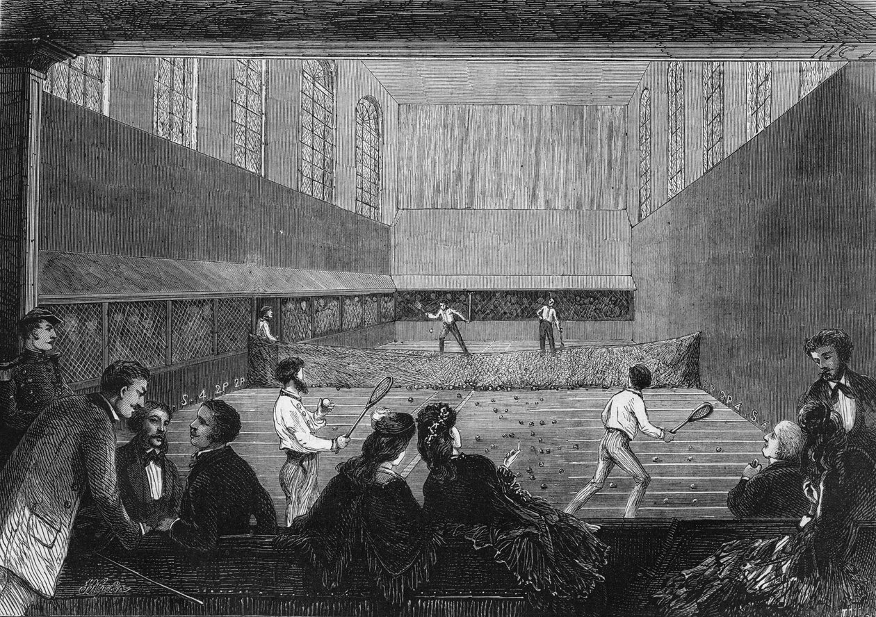1873 में पेरिस में तुइलरीज टैरेस पर पाम गेम रूम। द्वारा अज्ञात कलाकार