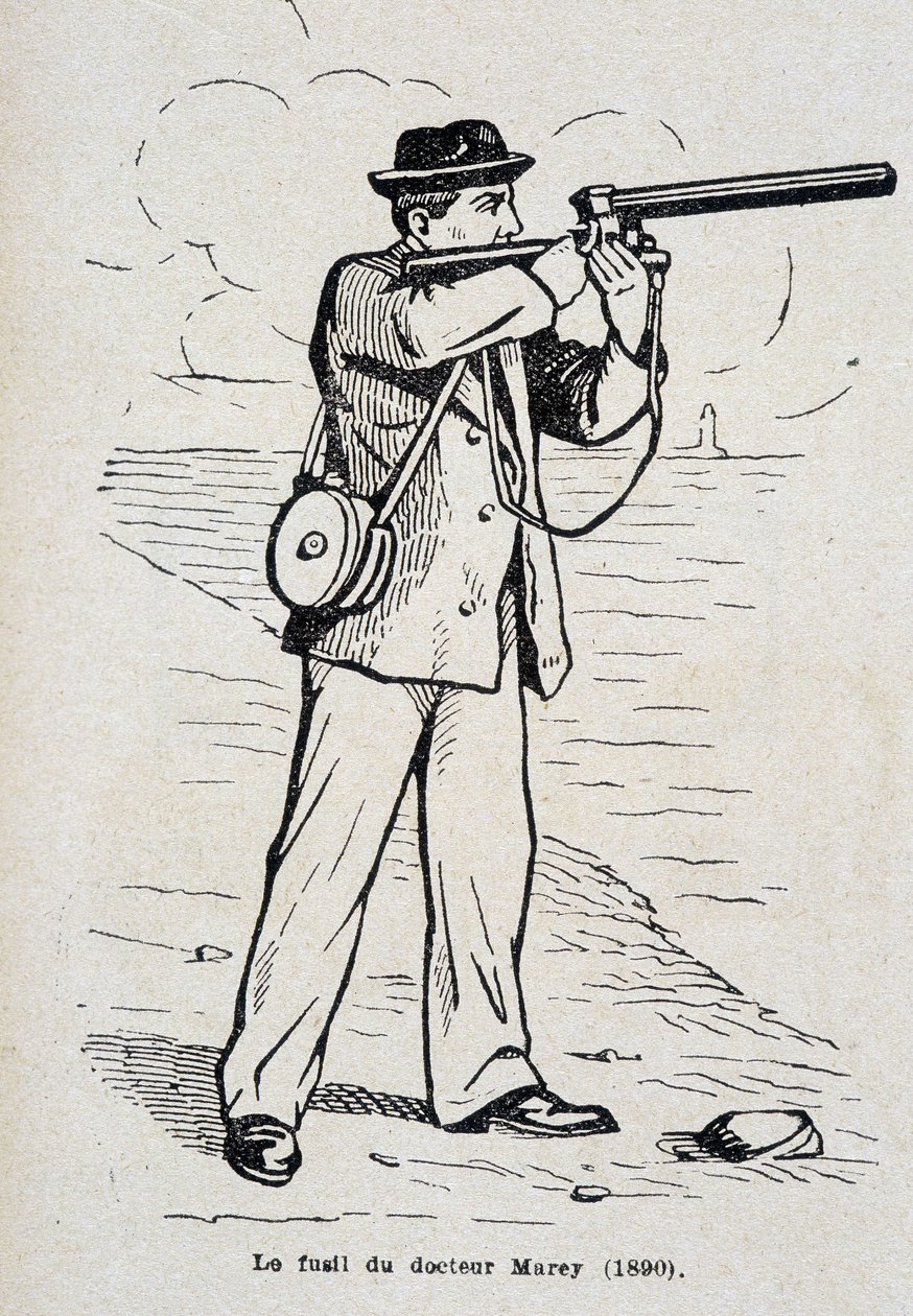 डॉ. एटिने जूल्स (एटिने-जूल्स) मारे की राइफल (1890) द्वारा अज्ञात कलाकार