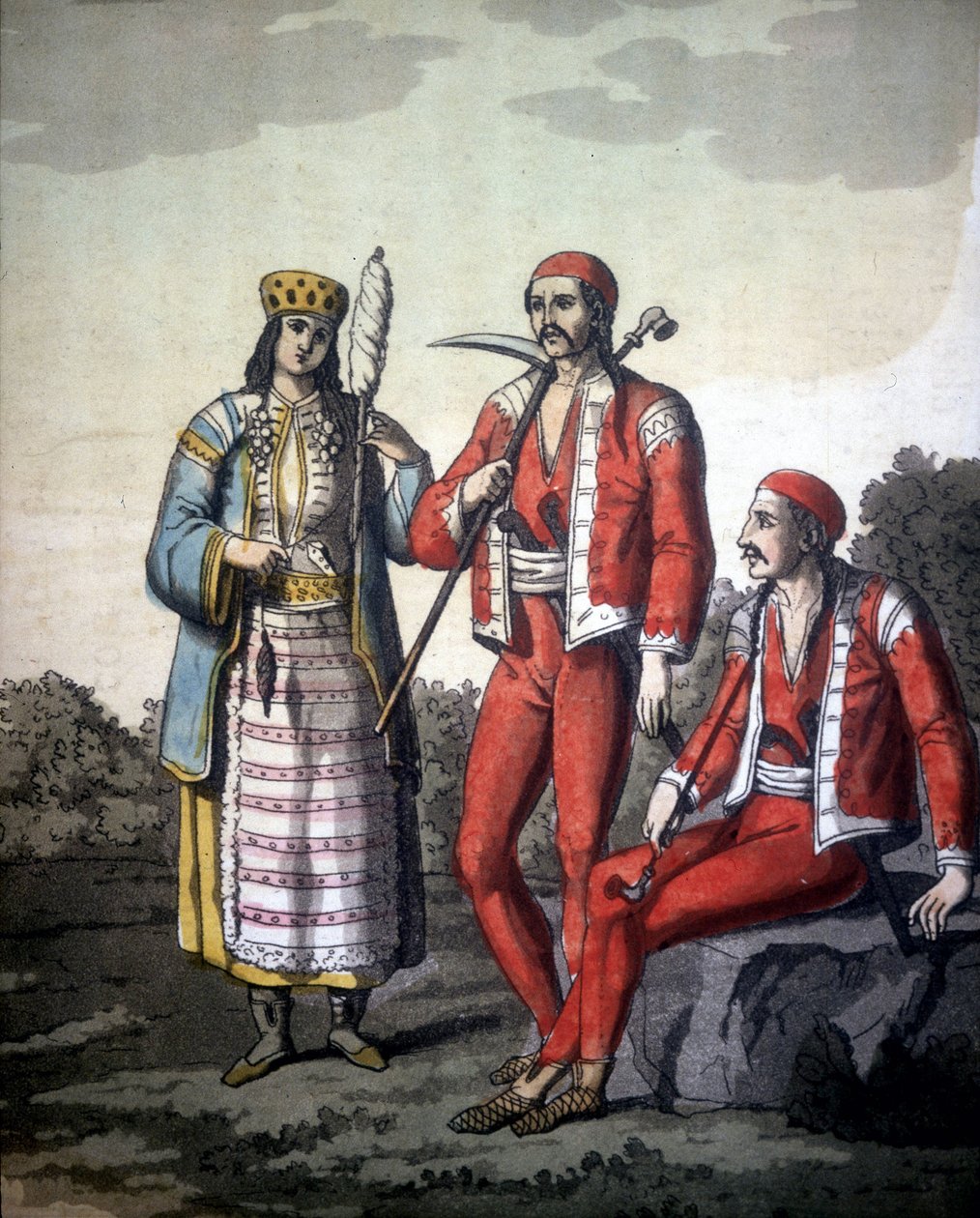 डालमेटिया में रहने वाले उशकोकी समुद्री डाकू। द्वारा अज्ञात कलाकार