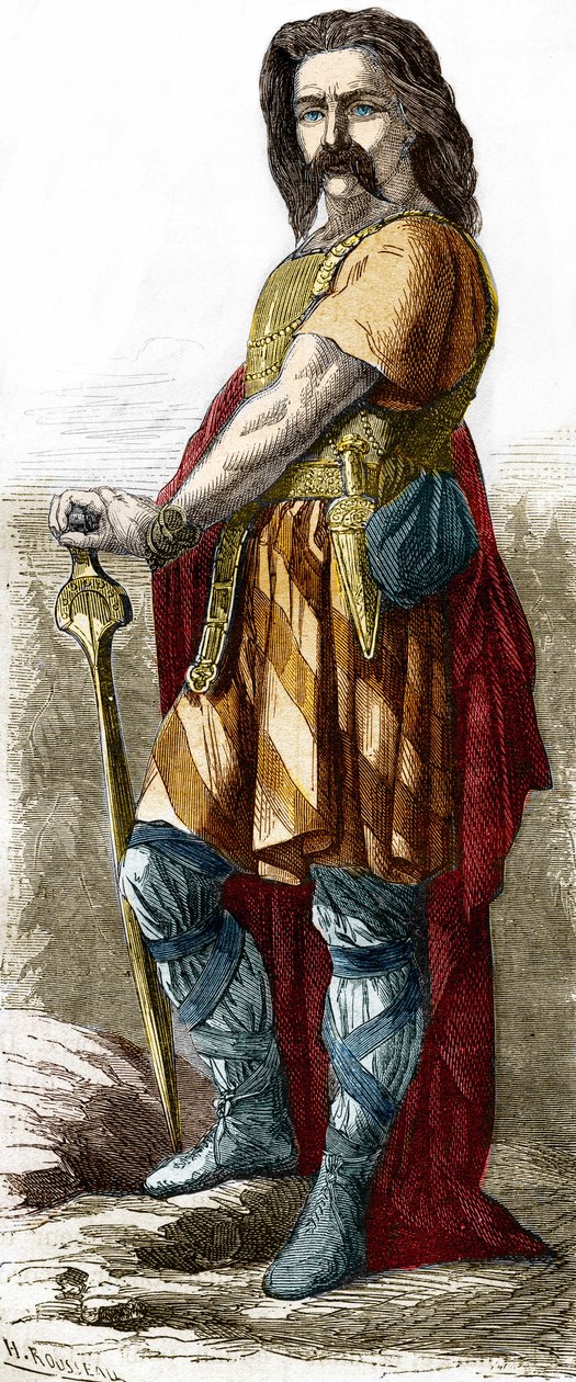 Vercingetorix (ca. 72-46 ईसा पूर्व), गॉल प्रमुख। द्वारा अज्ञात कलाकार