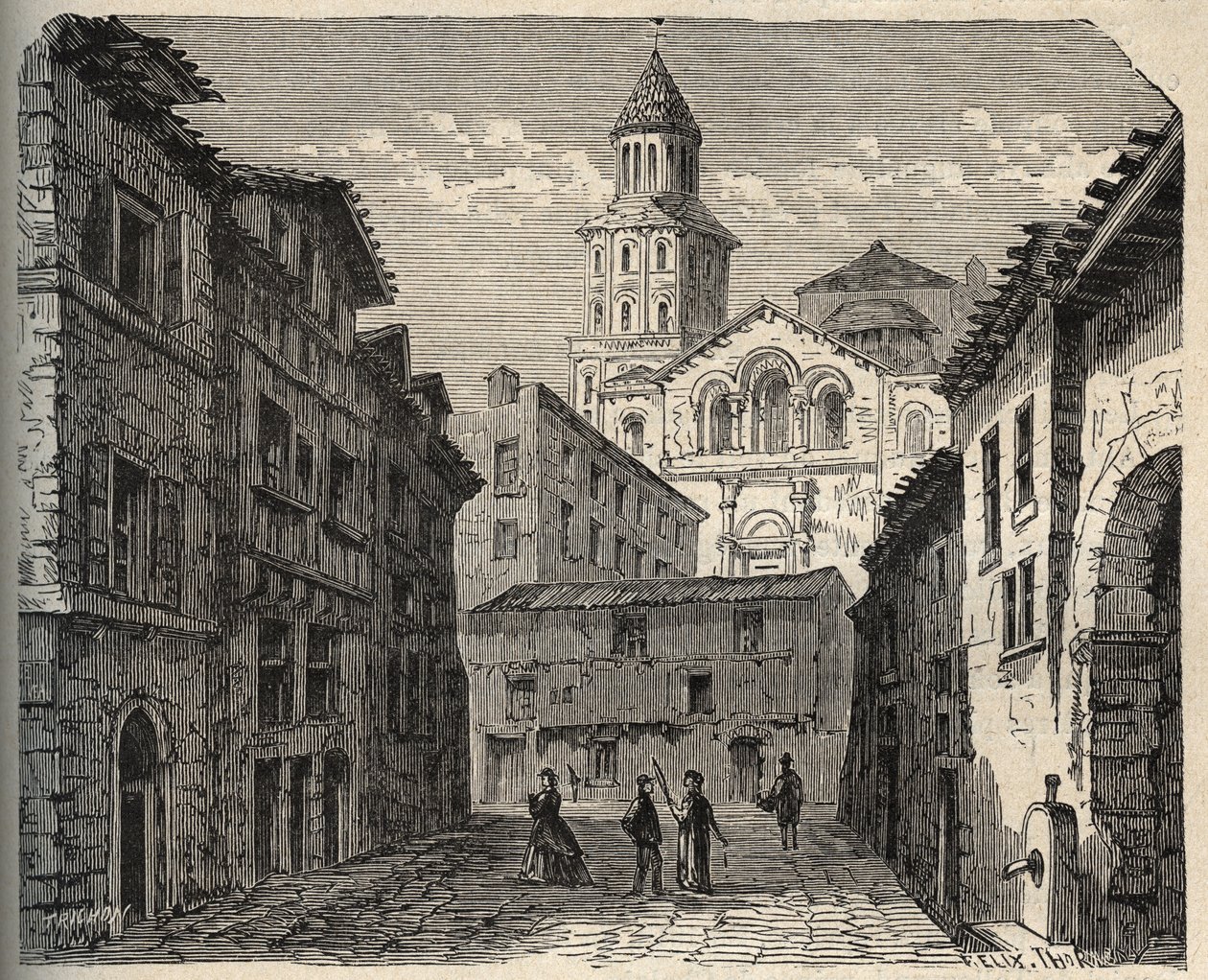 कैथेड्रल सेंट-फ्रंट - पेरिग्यूक्स - दॉरदॉग्ने - फ्रांस - (सेंट फ्रंट) "" पैट्री "" में उत्कीर्णन - लुसिएन हर्ड द्वारा 6 खंडों में फ्रांस का PECTUREQUIREQUE विवरण - 19 वीं शताब्दी का अंत द्वारा अज्ञात कलाकार