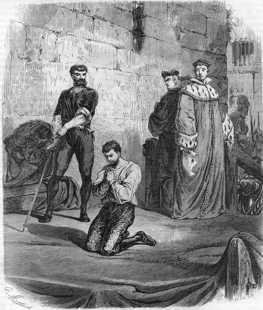 चार्ल्स डी गोंटौट, बैरन, तत्कालीन ड्यूक ऑफ बिरोन (1562 से 1602) की मृत्यु। द्वारा अज्ञात कलाकार