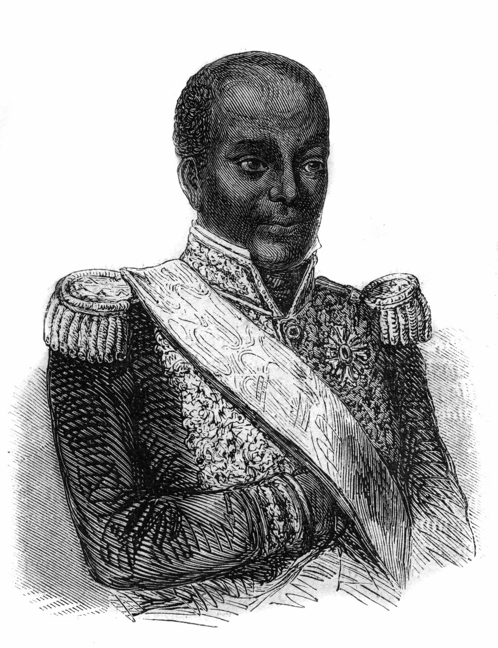 फॉस्टिन आई के नाम से हैती के फॉस्टिन सोलौक (1782-1867), राष्ट्रपति (1847-1849) और सम्राट (1849-1859) का चित्र। द्वारा अज्ञात कलाकार