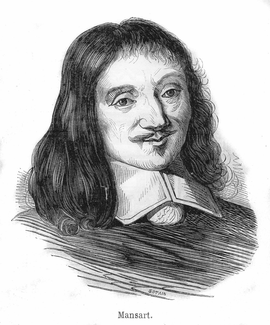 फ्रांकोइस मानसर्ट (1598-1666), फ्रांसीसी वास्तुकार का चित्र। द्वारा अज्ञात कलाकार