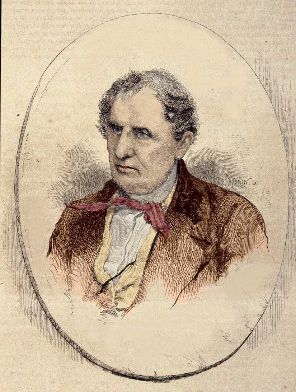 जेम्स फेनिमोर कूपर (1789-1851), अमेरिकी उपन्यासकार का चित्र। द्वारा अज्ञात कलाकार