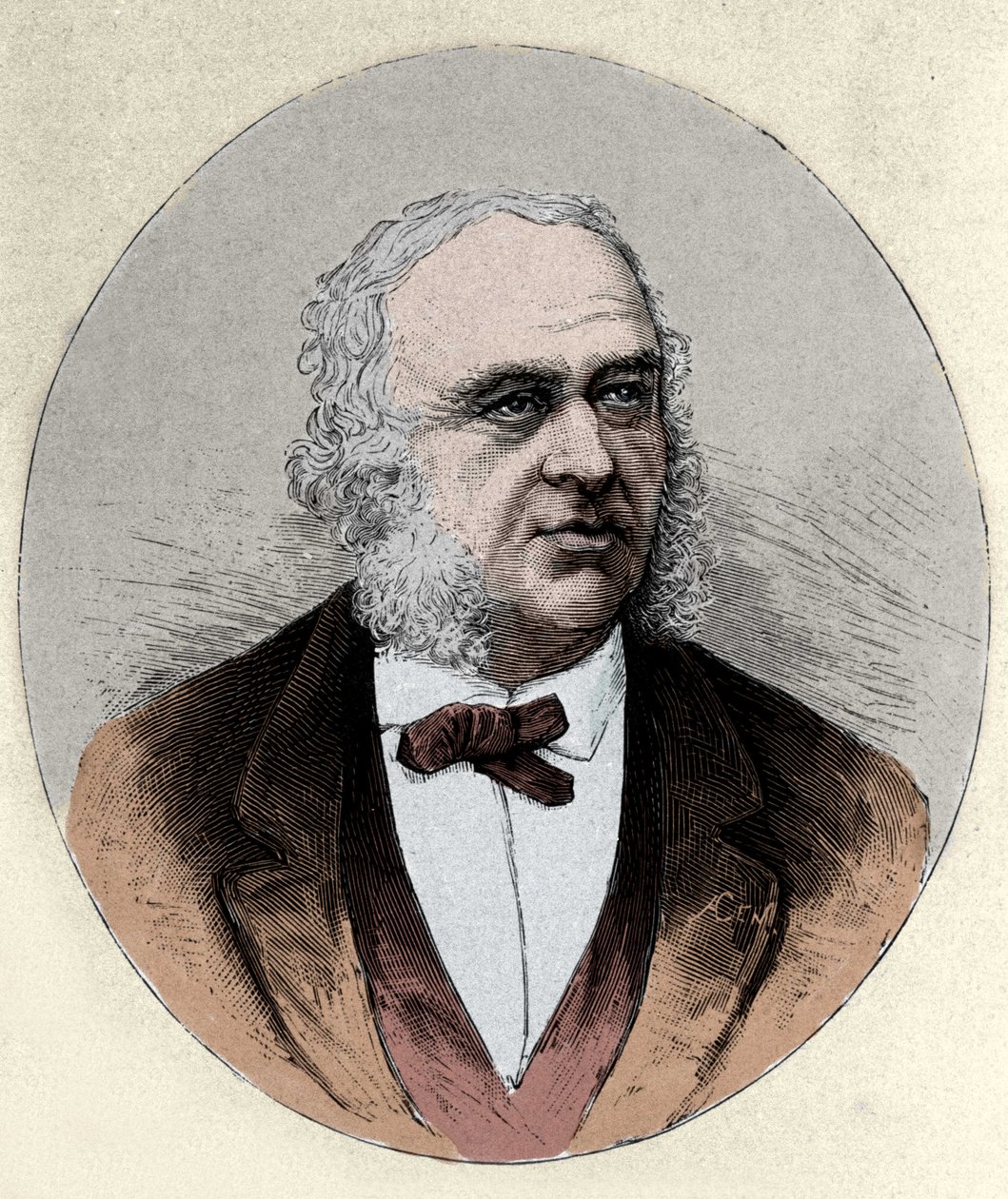 पॉल ब्रोका (1824-1880), फ्रांसीसी सर्जन और मानवविज्ञानी का चित्र। द्वारा अज्ञात कलाकार
