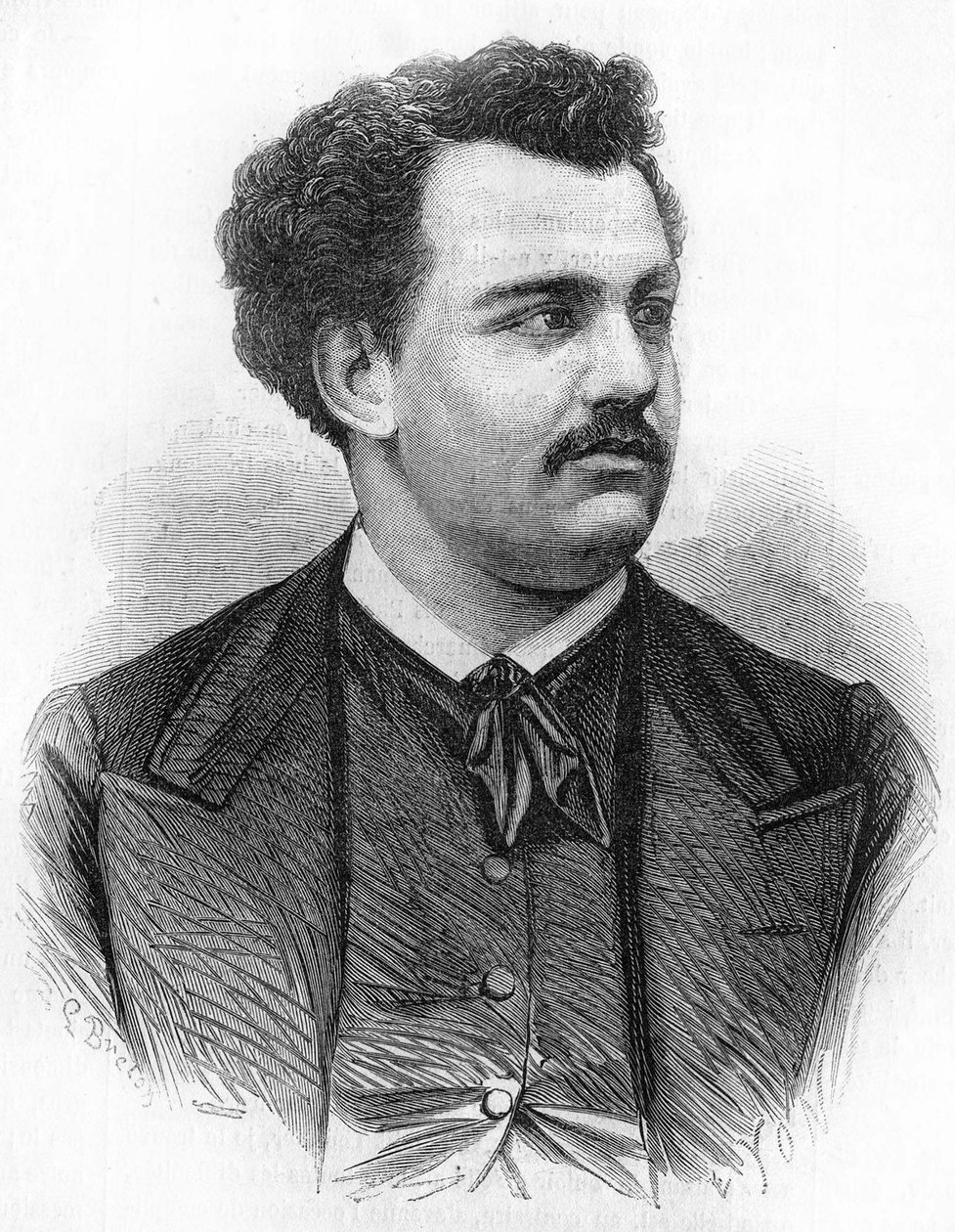 विक्टर नोयर (1848-1870), फ्रांसीसी पत्रकार का चित्र। द्वारा अज्ञात कलाकार
