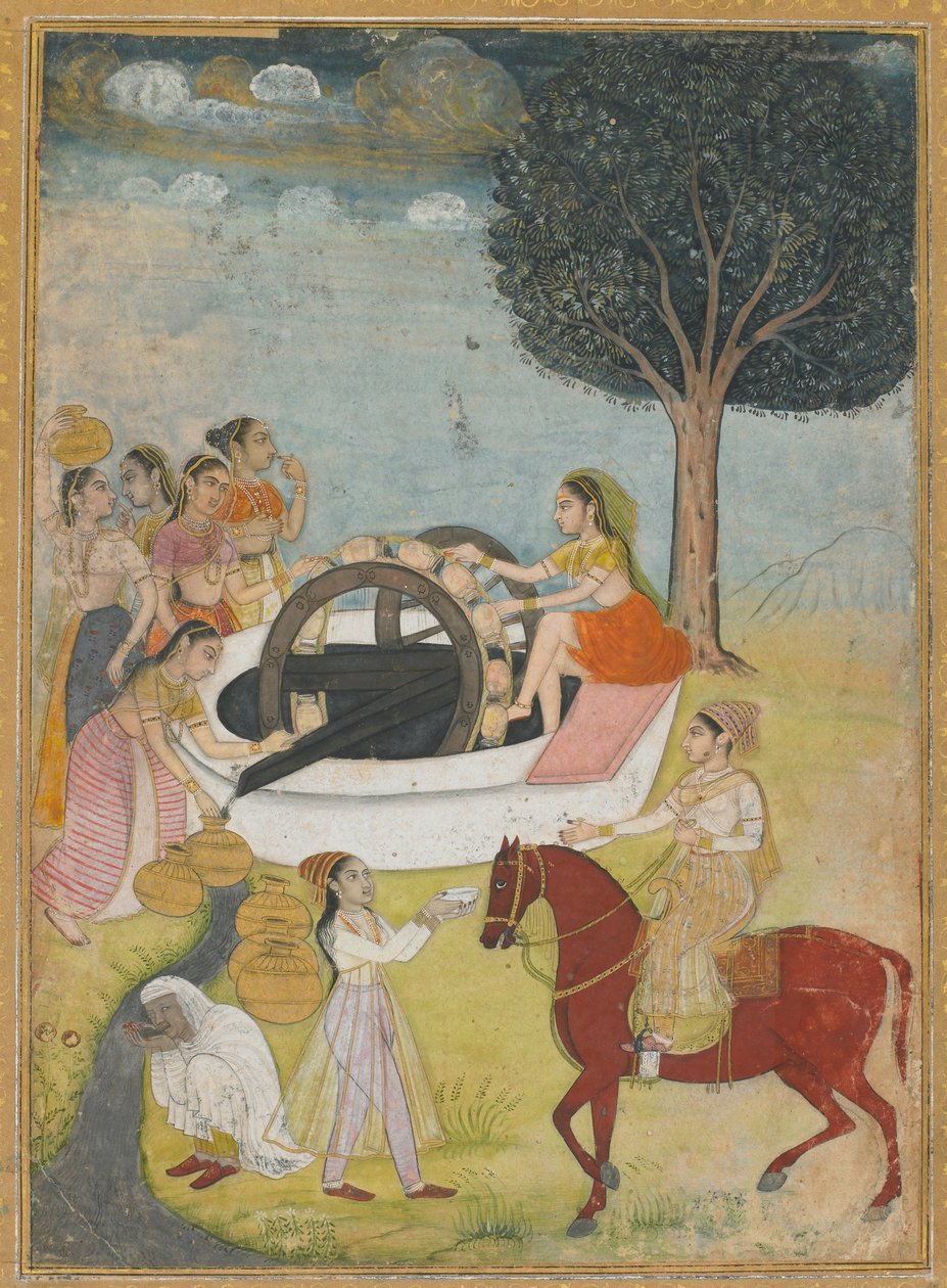 एक कुएं पर महिलाओं का एक समूह द्वारा अज्ञात कलाकार