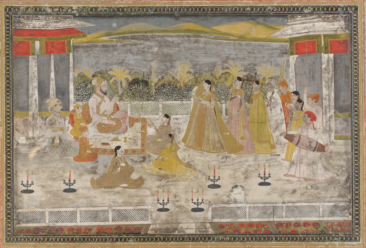 एक महल का दृश्य द्वारा अज्ञात कलाकार