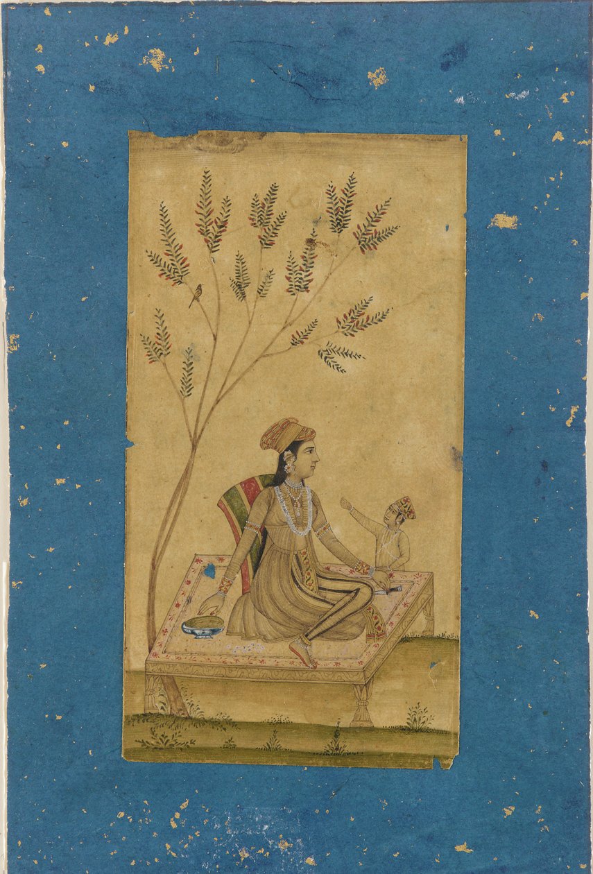 एक राजकुमारी और एक बच्चा द्वारा अज्ञात कलाकार