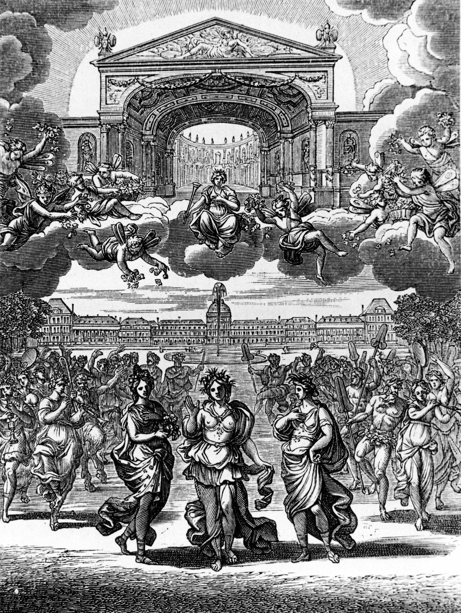 जीन बैप्टिस्ट लुली (1632-1687) द्वारा अलसेस्टे का एक दृश्य। द्वारा अज्ञात कलाकार