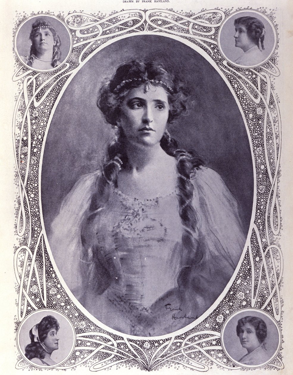 ऑस्ट्रेलियाई गायक नेल्ली (नेली) मेल्बा (1861-1931), 19वीं सदी के उत्तरार्ध का जल रंग द्वारा अज्ञात कलाकार