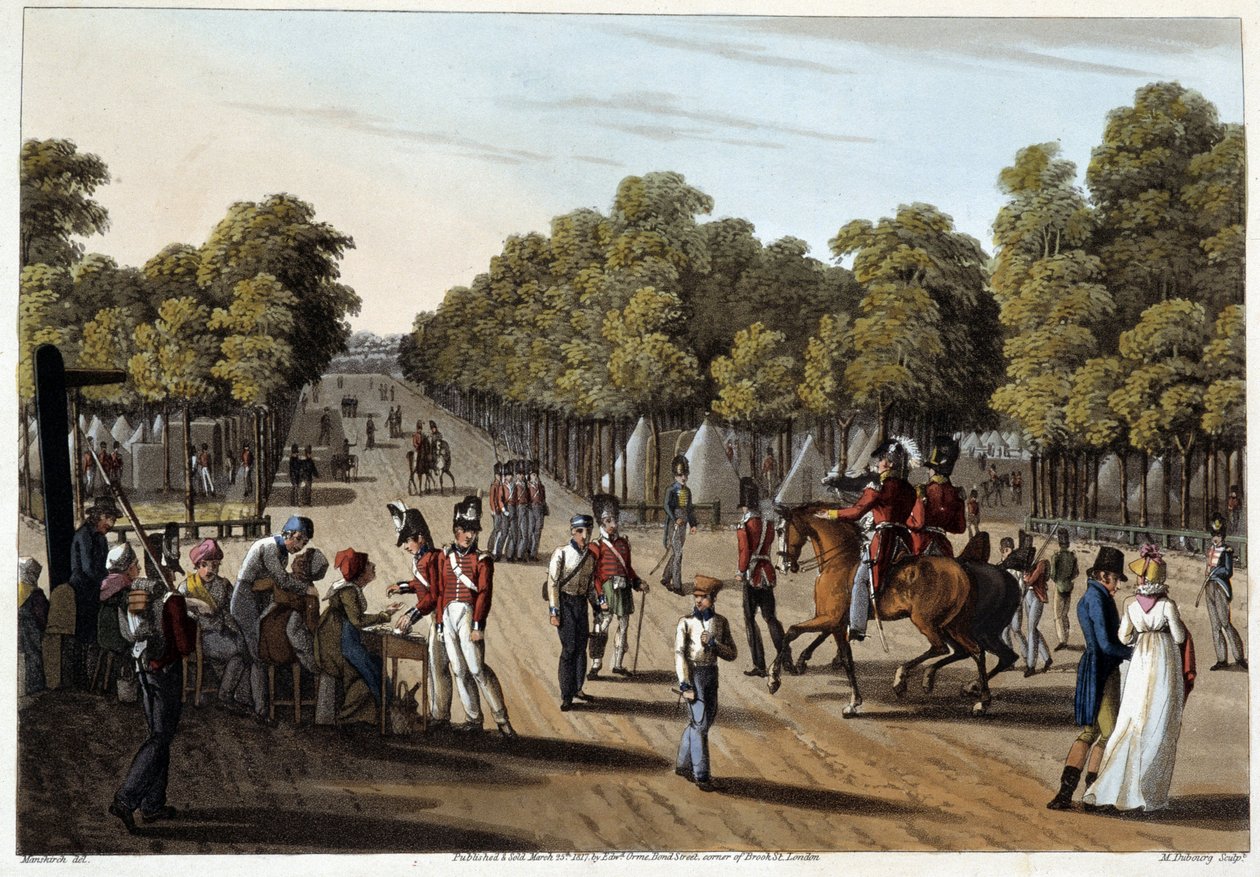 Bois de Boulogne . में अंग्रेजी शिविर द्वारा अज्ञात कलाकार
