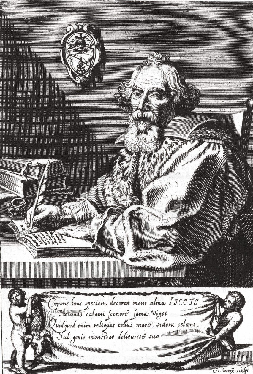 Fortunio Liceto, इतालवी चिकित्सक (1577 - 1657)। द्वारा अज्ञात कलाकार