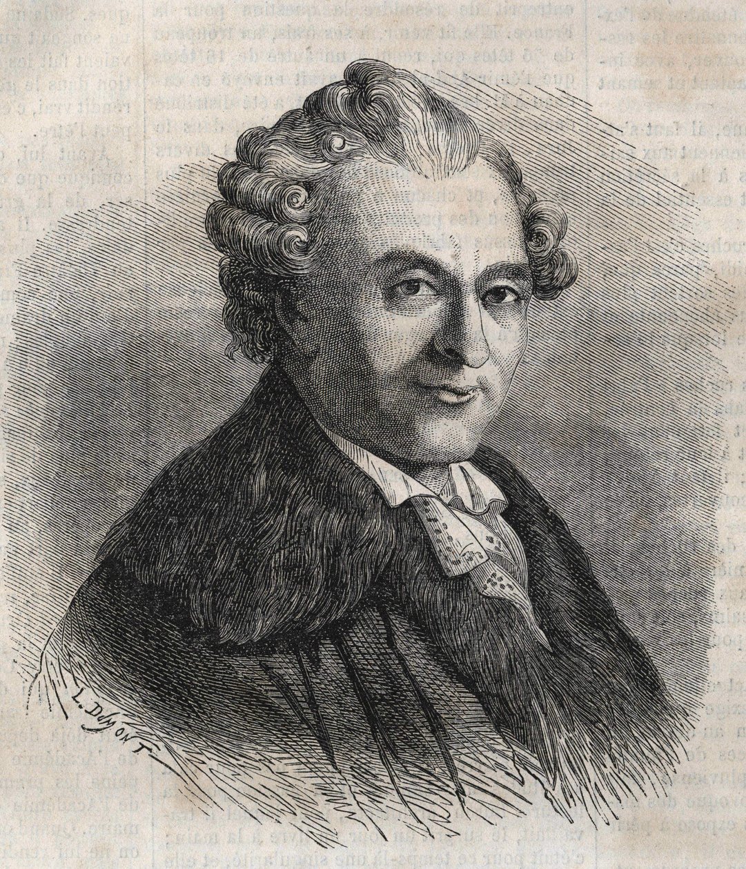 जीन मिशेल सेडाइन। फ्रांसीसी नाटककार 1719-1797 द्वारा अज्ञात कलाकार