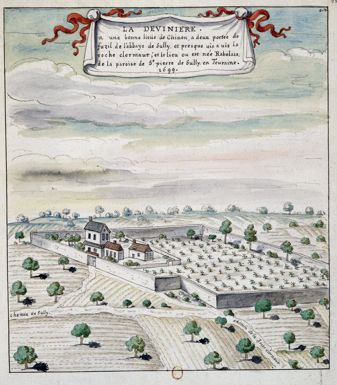 ला डेविनियर (1699), रबेलिसो का जन्मस्थान द्वारा अज्ञात कलाकार