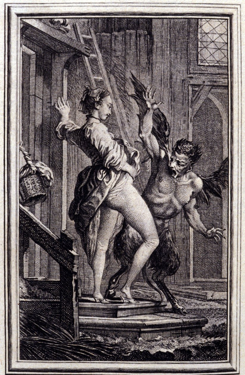 Le Diable de Papefiguiere- जीन ला फोंटेन द्वारा "" किस्से और पद्य में लघु कथाएँ "" में। १७६२. द्वारा चार्ल्स ईसेन