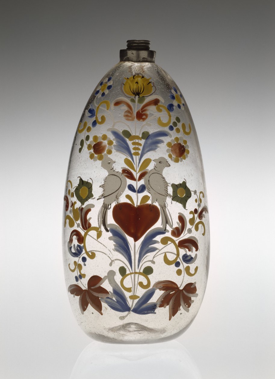 नर्सिंग या ड्रग बॉटल, c. 1750-1800 (ग्लास) द्वारा अज्ञात कलाकार