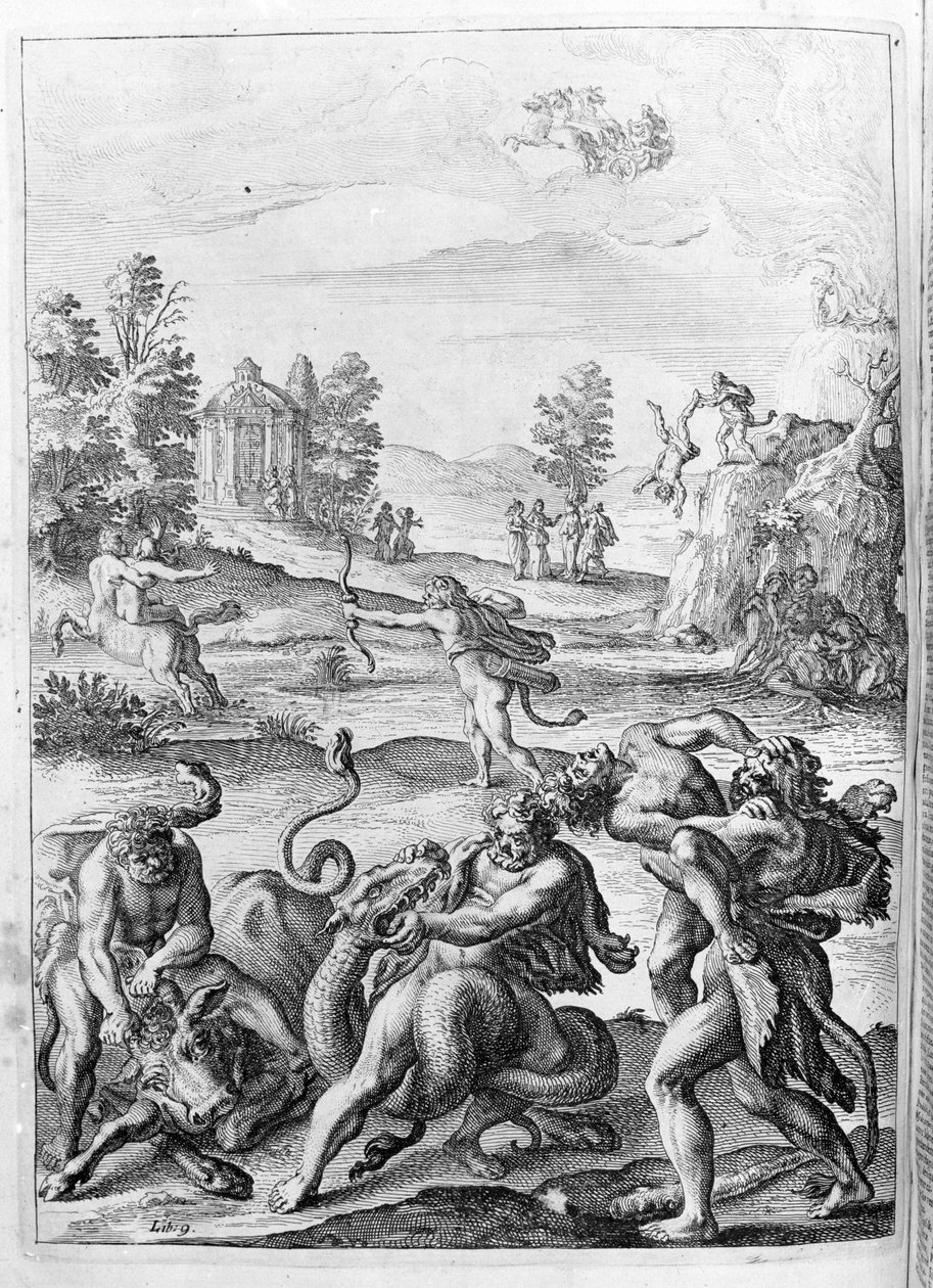 Ovide (Ovid) - पुस्तक १५ के लिए चित्रण - (Ovid's Metamorphoses book um Marks 15 th. Farnabii।) थॉमस फ़ार्नबी (फ़रनाब) द्वारा नोट (१५७५-१६४७) द्वारा अज्ञात कलाकार