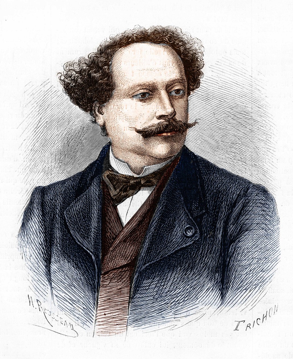अलेक्जेंड्रे डुमास जूनियर का पोर्ट्रेट (1824-1895), फ्रांसीसी लेखक। द्वारा अज्ञात कलाकार