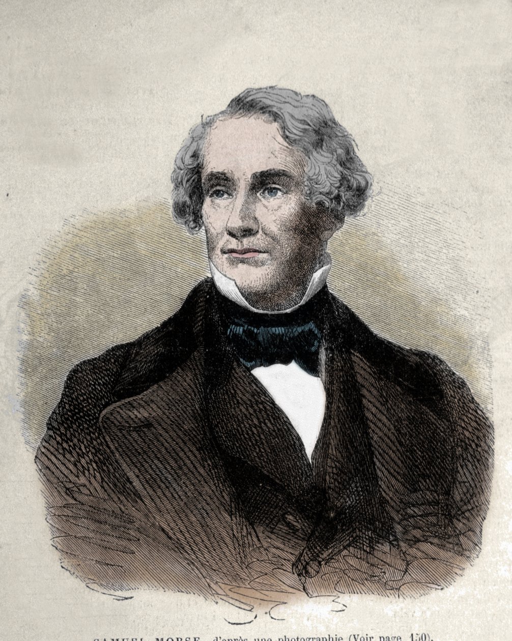 अमेरिकी आविष्कारक सैमुअल फिनले ब्रीज़ मोर्स (1791-1872) का पोर्ट्रेट। द्वारा अज्ञात कलाकार