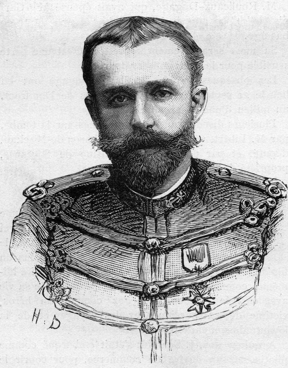 कैप्टन हेनरी प्लेग्नूर का पोर्ट्रेट, 1887 में काताबी में एक डोंगी दुर्घटना में मृत्यु हो गई। द्वारा अज्ञात कलाकार