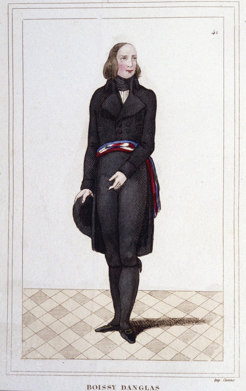 फ्रांकोइस एंटोनी का पोर्ट्रेट, काउंट ऑफ़ बोइसी डी'एंग्लस (1756 - 1826), फ्रांसीसी राजनीतिज्ञ द्वारा अज्ञात कलाकार