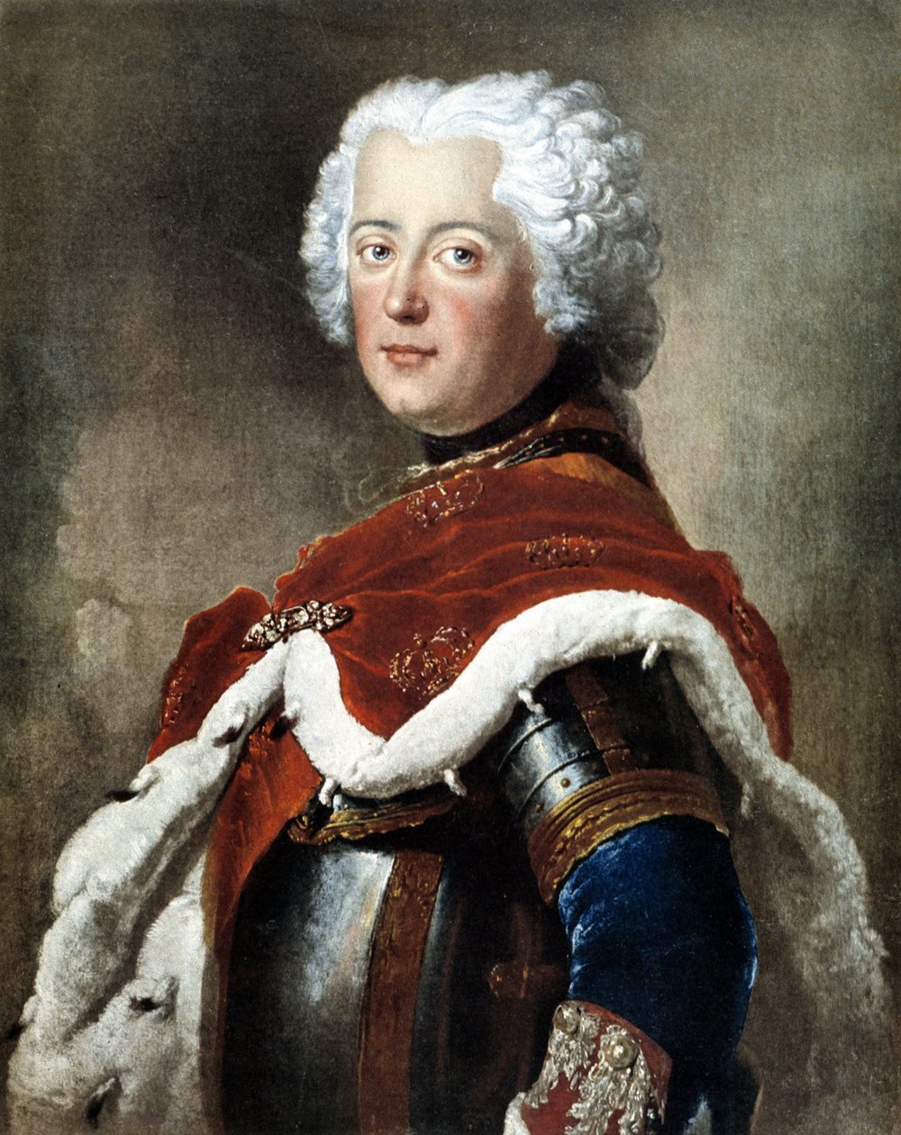 फ़्रेडरिक II द ग्रेट (1712-1786), प्रशिया के राजा का पोर्ट्रेट द्वारा अज्ञात कलाकार