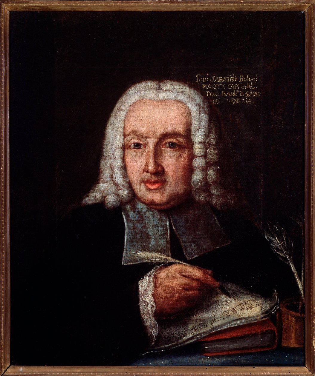 Giuseppe Giacomo Saratelli (1714-1762) का पोर्ट्रेट इतालवी संगीतकार और ऑर्गेनिस्ट बेनामी पेंटिंग। 18 वीं सदी। बोलोग्ना, सिविक संग्रहालय संग्रहालय द्वारा अज्ञात कलाकार