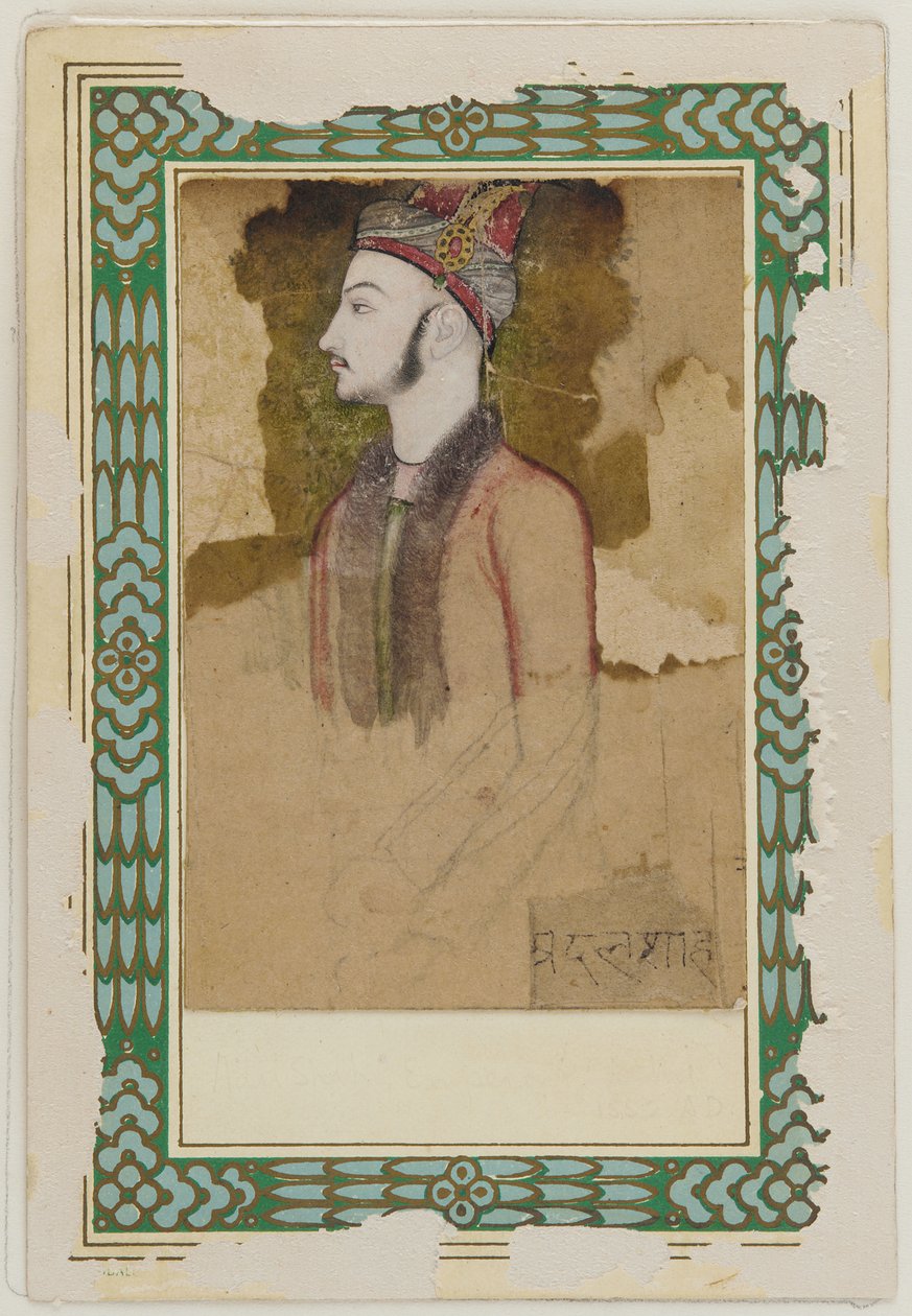 बीजापुर के इब्राहिम आदिल शाह द्वितीय का चित्र (मृत्यु 1626) () द्वारा अज्ञात कलाकार