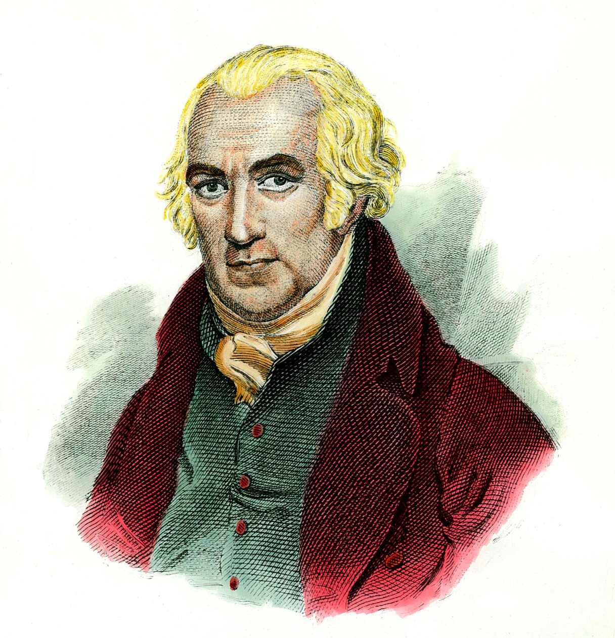 जेम्स वाट का पोर्ट्रेट (1736 - 1819) स्कॉटिश इंजीनियर। द्वारा अज्ञात कलाकार