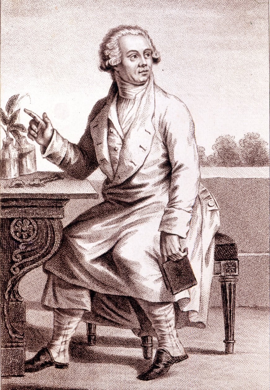 लैवोज़ियर का पोर्ट्रेट (1743-1794)। द्वारा अज्ञात कलाकार