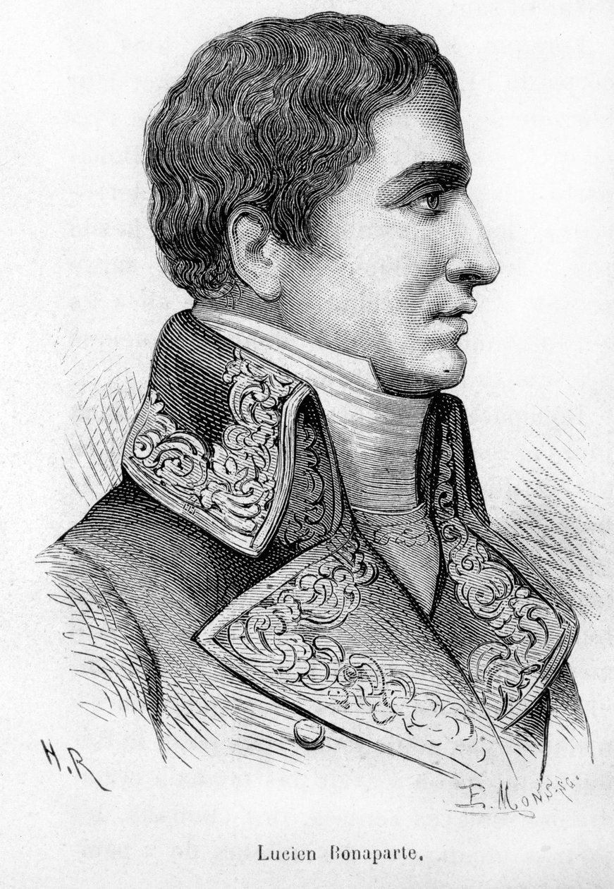 नेपोलियन बोनापार्ट के दूसरे भाई लुसिएन बोनापार्ट (1775-1840) का पोर्ट्रेट। द्वारा अज्ञात कलाकार
