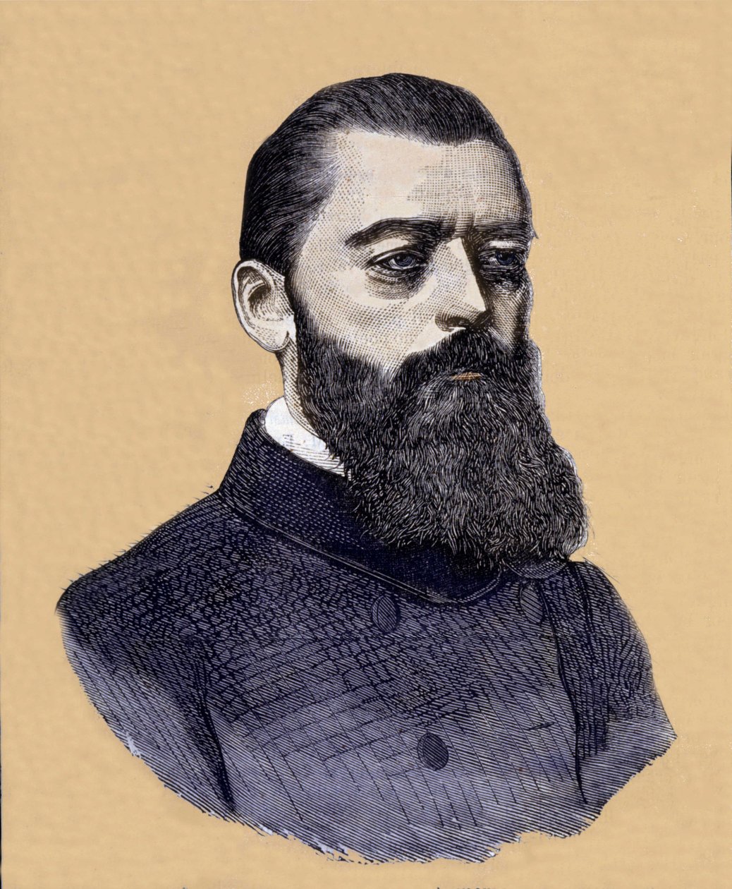 जर्मन दार्शनिक लुडविग फ्यूरबैक (1804-1872) का पोर्ट्रेट। द्वारा अज्ञात कलाकार