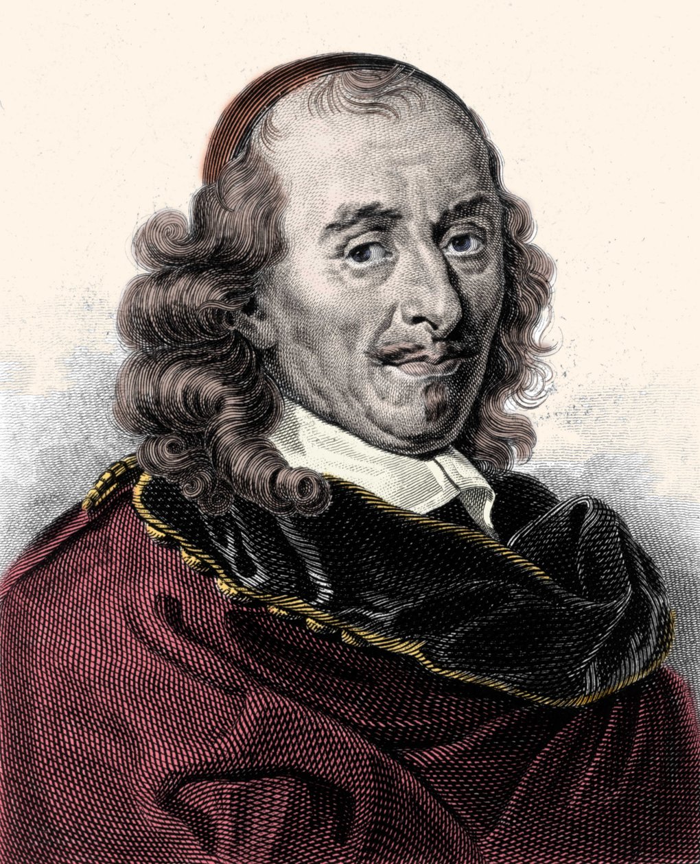 पियरे कॉर्नेल का पोर्ट्रेट (1606-1684), 19वीं शताब्दी का उत्कीर्णन द्वारा अज्ञात कलाकार