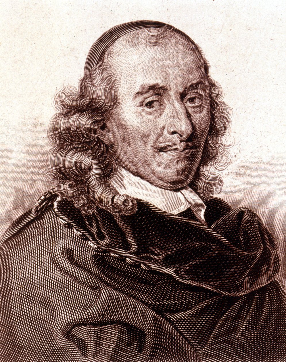 पियरे कॉर्नेल का पोर्ट्रेट (1606 - 1684), फ्रांसीसी नाटकीय कवि। द्वारा अज्ञात कलाकार
