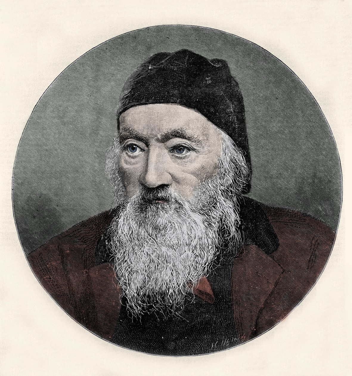 रिचर्ड ओवेन का पोर्ट्रेट (1810-1890), अंग्रेजी प्रकृतिवादी। द्वारा अज्ञात कलाकार