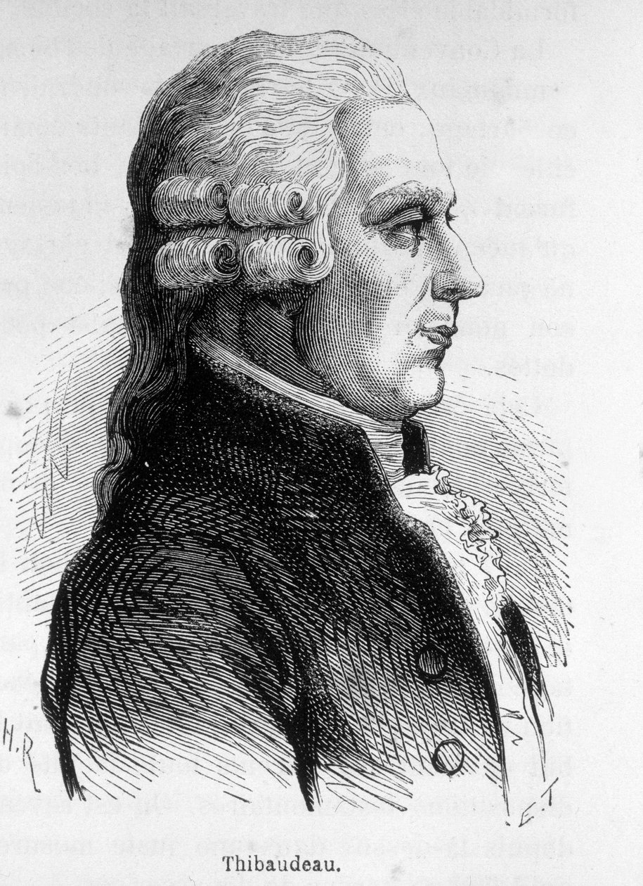 थिबौडो का पोर्ट्रेट, फ्रांसीसी राजनीतिज्ञ (1765-1854)। द्वारा अज्ञात कलाकार