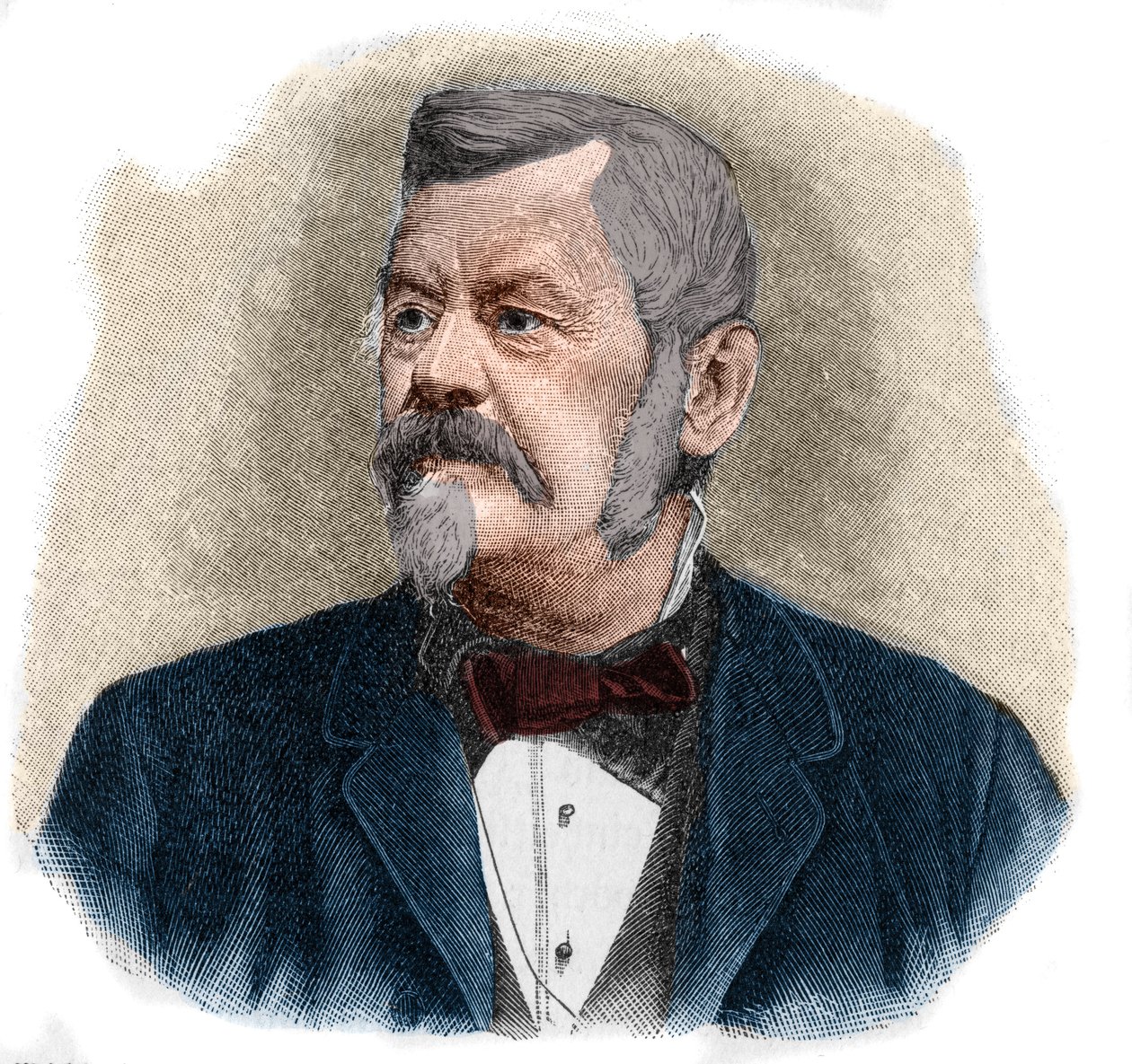 विल्हेम जॉर्डन का पोर्ट्रेट (1842-1899) जर्मन जियोडेसिस्ट। द्वारा अज्ञात कलाकार