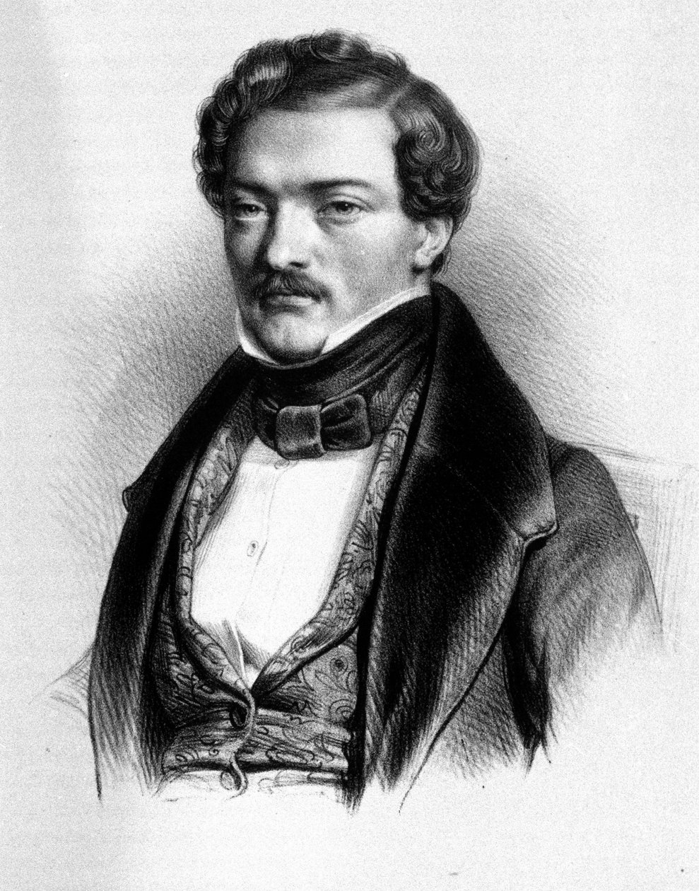 फ्रांसीसी टेनर गिल्बर्ट-लुई डुप्रेज़ (1806 - 1896) का पोर्ट्रेट। द्वारा अज्ञात कलाकार